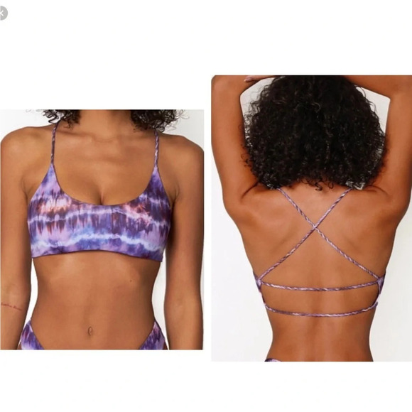 NWOT Ayra Swim Panama bikini top purple 12266 - Picture 7 of 7